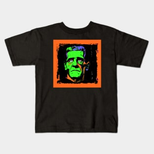 Frankenstein's Monster Vivid Halloween Colors Kids T-Shirt